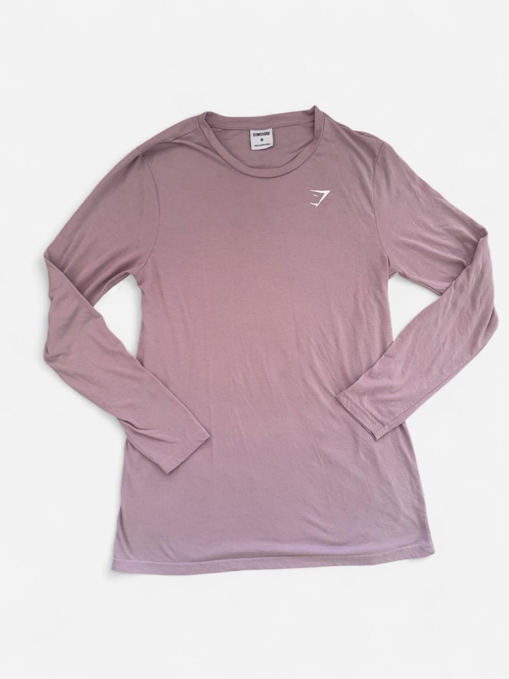 Gymshark Long Sleeve Crewneck Top in Mauve